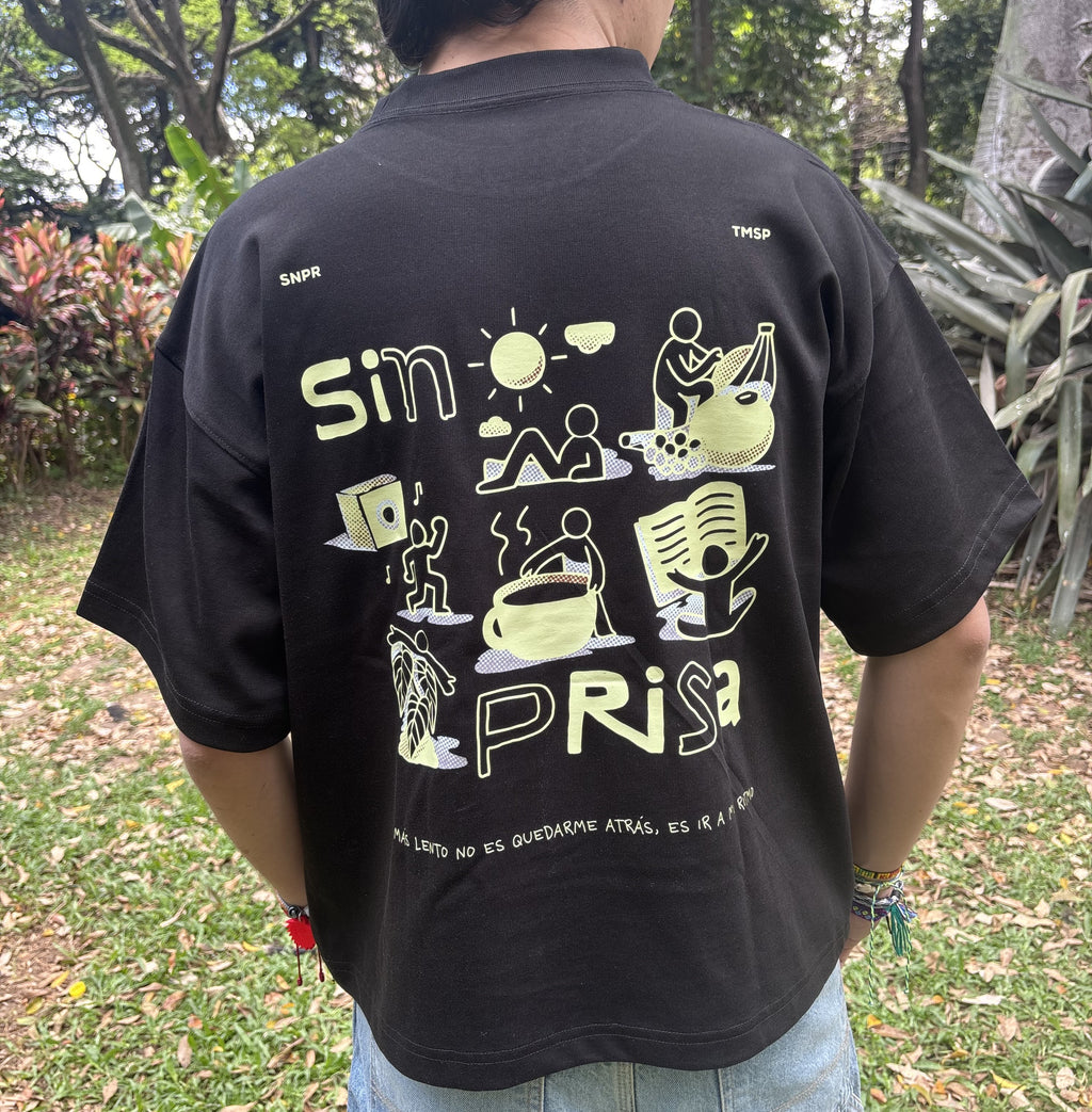 Camiseta Boxy Fit - Vamos sin prisa