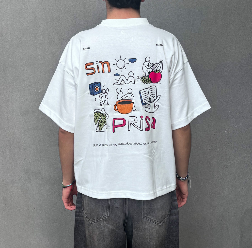 Camiseta Boxy Fit - Vamos sin prisa