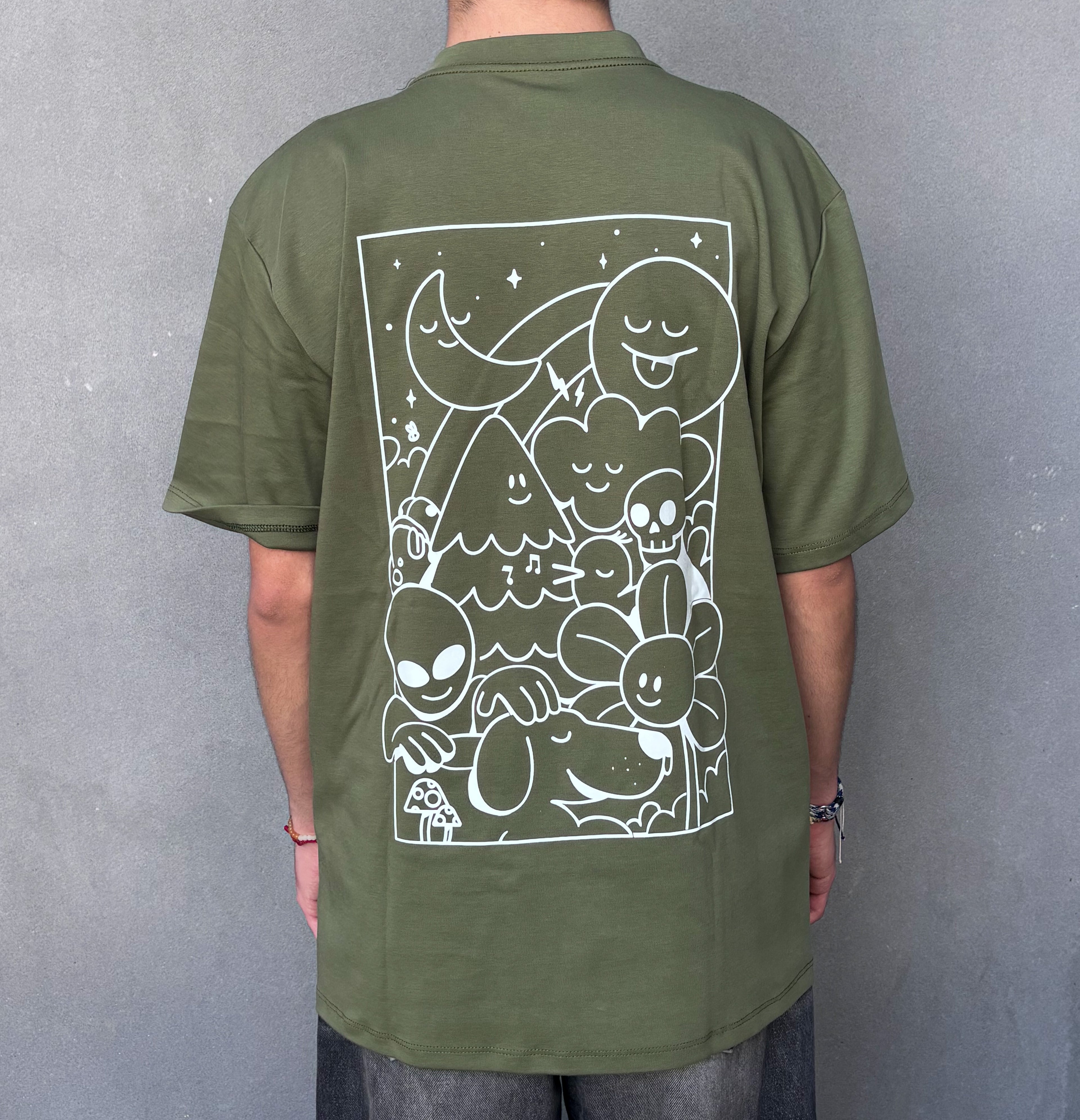 Camiseta Oversize- Mundos 320g